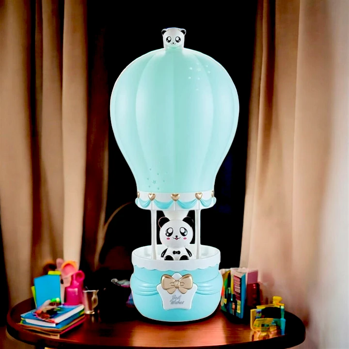 Hot Air Balloon Night Lamp Blue Color 1