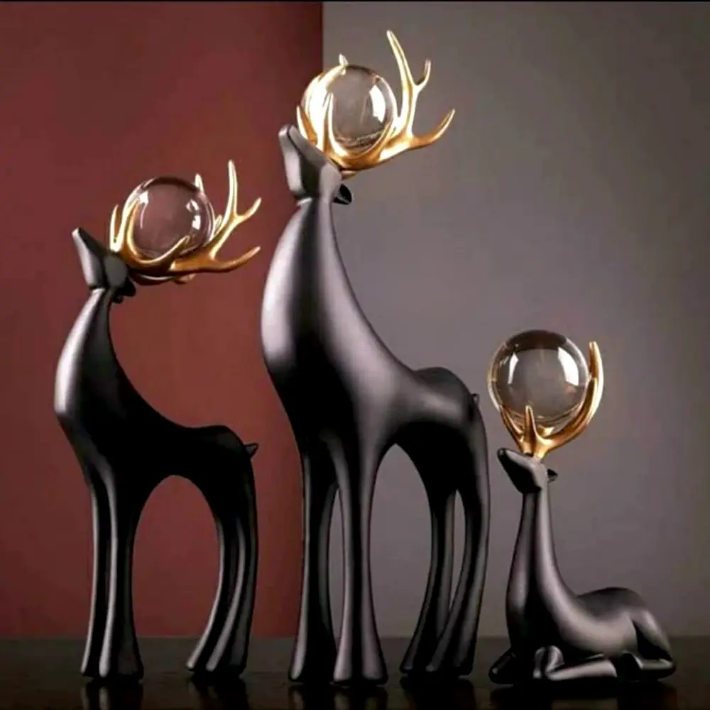 Deer Figurine Set of 3