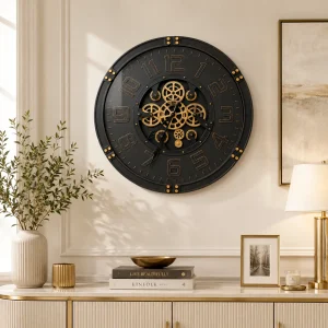 Moving Gear Wall Clock